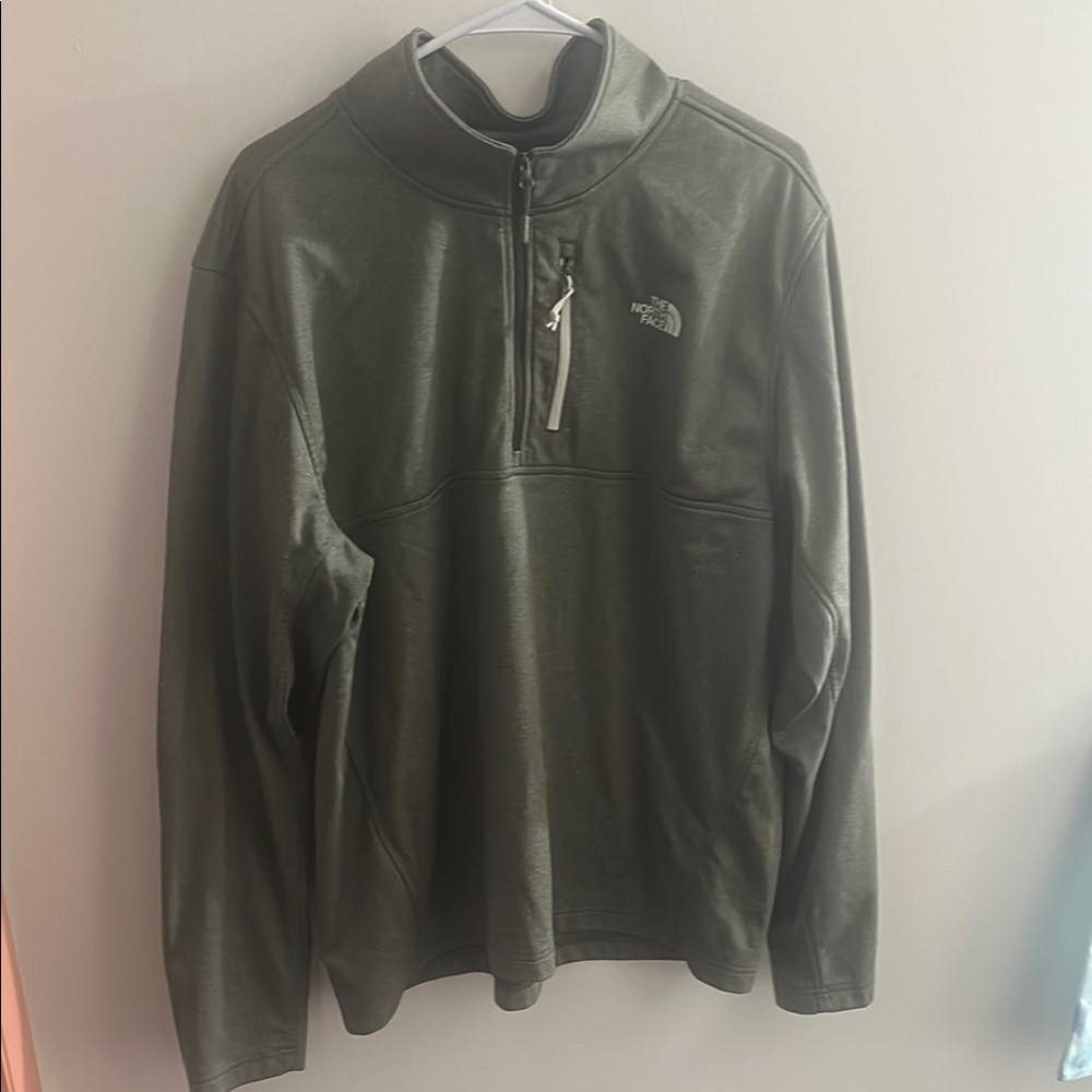 The North Face gray Half-Zip Pullover